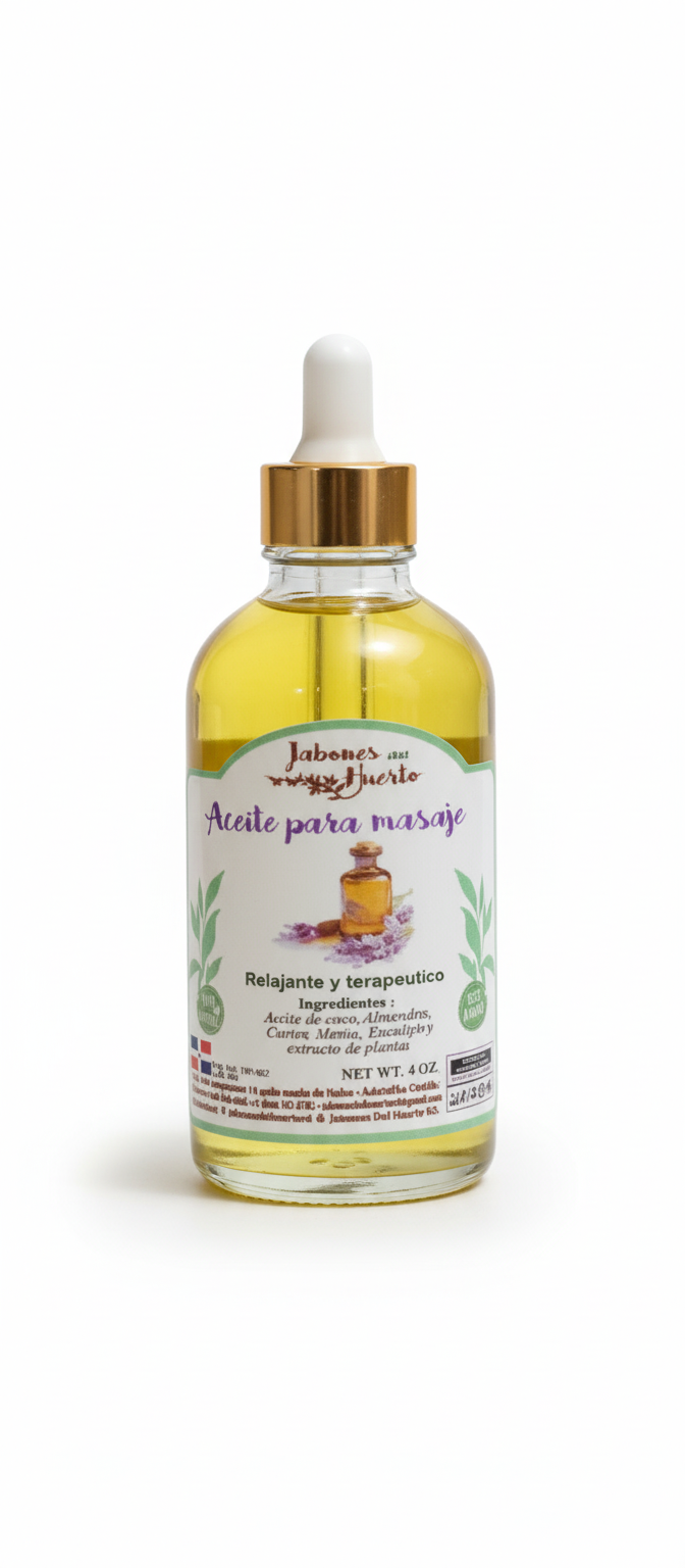 Aceite de masajes terapéutico